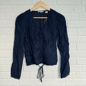 milkmaid levi’s blue denim blouse